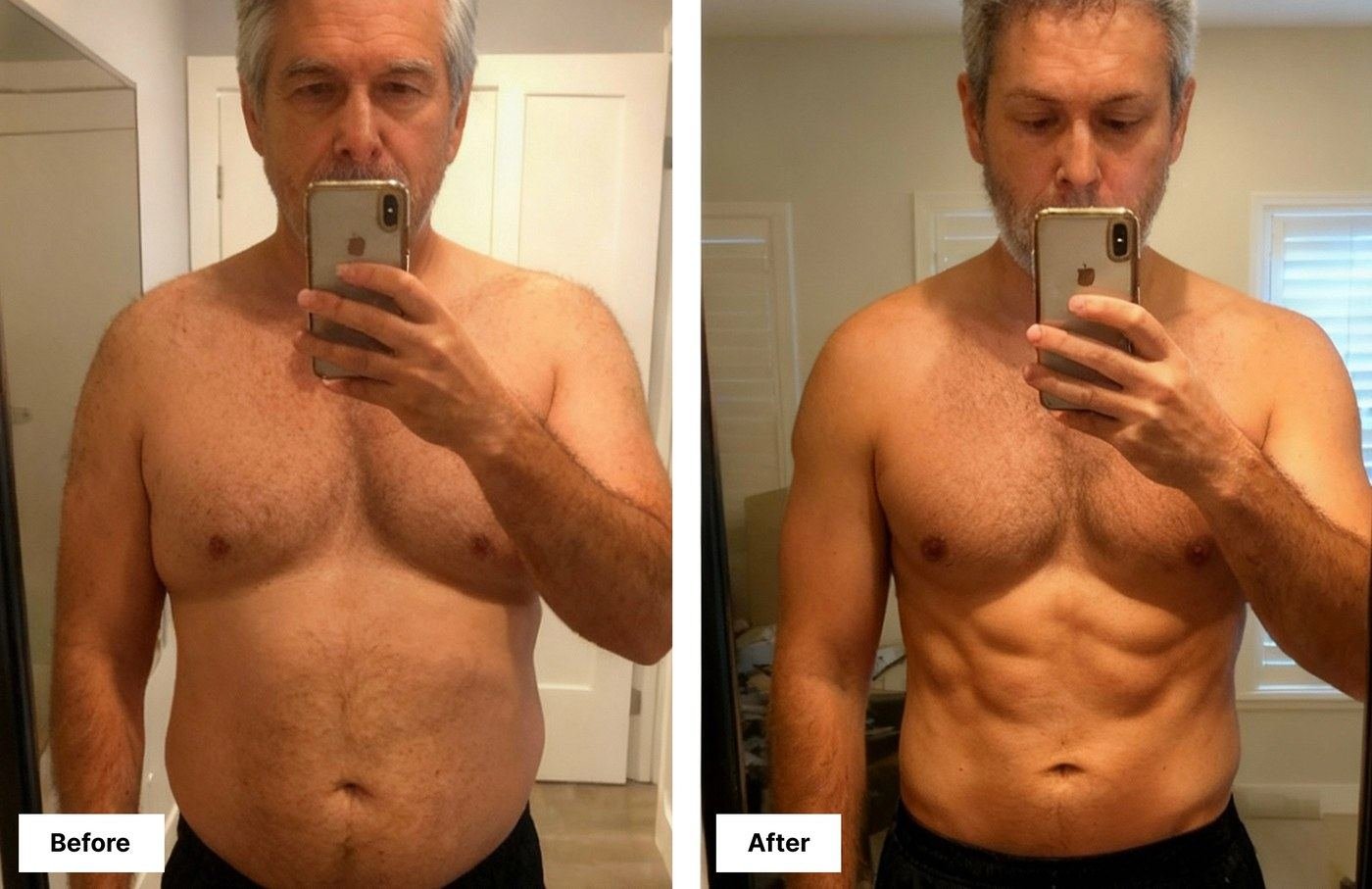 Body composition change tracked with the Hume Pod over a 12-week period
